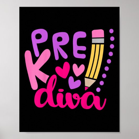 Kleuters diva poster (Voorkant)