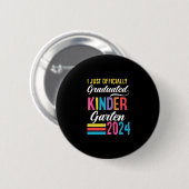 Kleuterschool Afstuderen 1e klas 2024 Ronde Button 5,7 Cm (Voorkant /achterkant)