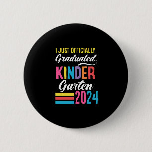 Kleuterschool Afstuderen 1e klas 2024 Ronde Button 5,7 Cm