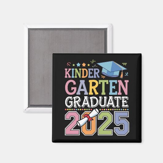 Kleuterschool Afstuderen 2025 Afstuderen School Magneet (Voorkant / Achterkant)