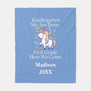 Kleuterschool Afstuderen Eerste Klas Eenhoorn Cade Fleece Deken