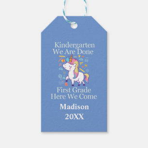 Kleuterschool Afstuderen Eerste Klas Eenhoorn  Cadeaulabel