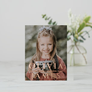 kleuterschool afstuderen foto - briefkaart