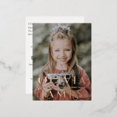 kleuterschool afstuderen foto - briefkaart (Voorkant / Achterkant)