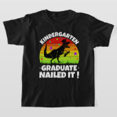 Kleuterschool Afstuderen T-Rex Dino Kinder T-shirt (Laagn)