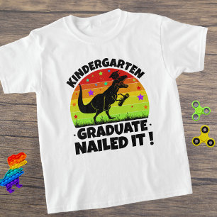 Kleuterschool Afstuderen T-Rex Dino Kinder T-shirt