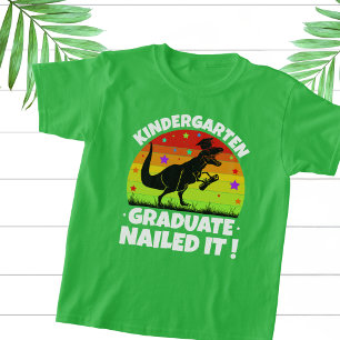 Kleuterschool Afstuderen T-Rex Dino Kinder T-shirt