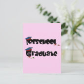 Kleuterschool Afstuderen T-shirts en geschenken Aankondigingskaart (Staand voorkant)