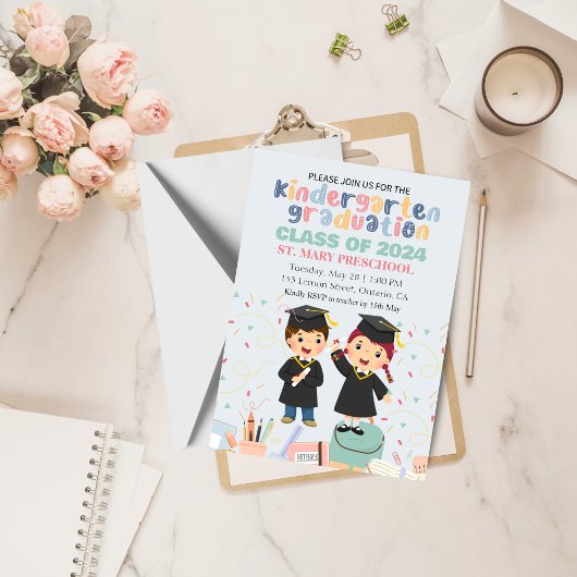 Kleuterschool Afstuderen Uitnodiging