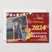 Kleuterschool Afstuderen Uitnodiging met Foto (Voorkant)