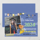 Kleuterschool Afstuderen Uitnodiging met Foto (Voorkant / Achterkant)