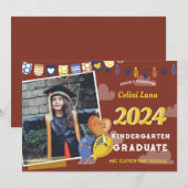 Kleuterschool Afstuderen Uitnodiging met Foto (Voorkant / Achterkant)