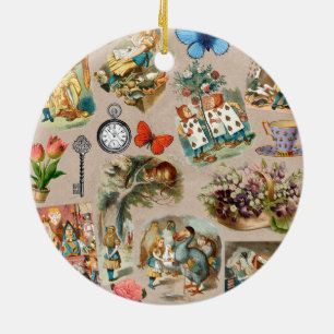 Kleuterschool Alice Kleurrijk 1800s Klassiek Wonde Keramisch Ornament