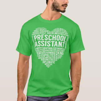 Kleuterschool Assistent Hart T-shirt
