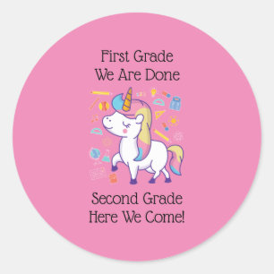 Kleuterschool Basisonderwijs Afstuderen Ronde Sticker