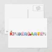 kleuterschool briefkaart (Voorkant / Achterkant)