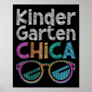 Kleuterschool Chica terug naar school kleuterschoo Poster