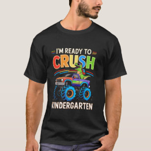 Kleuterschool Dinosaurus Vrachtwagen Klaar om Scho T-shirt
