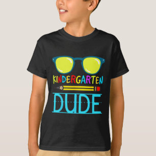 Kleuterschool Dude Fun Eerste Dag Terug naar Schoo T-shirt