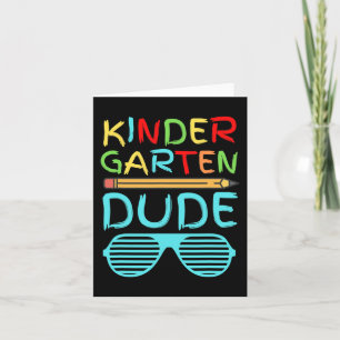 Kleuterschool Dude Fun Potlood Eerste Dag School B Kaart