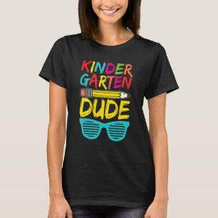 Kleuterschool dude Potlood eerste schooldag Blau T-shirt