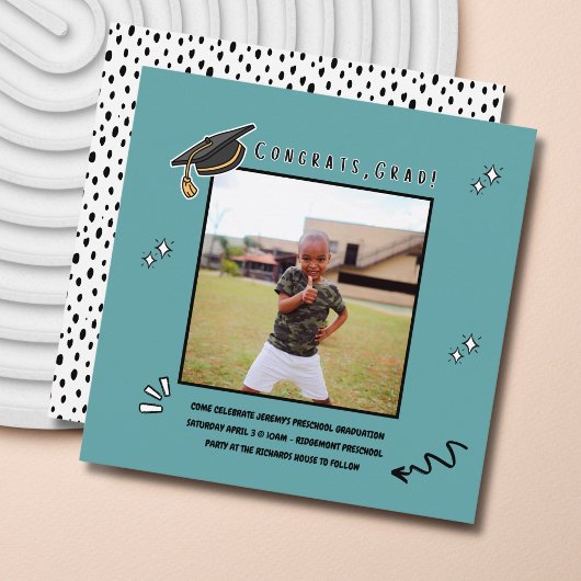 Kleuterschool Graduation Party Uitnodiging