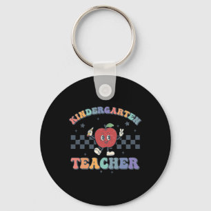 Kleuterschool Leraar Groovy Terug naar School Team Sleutelhanger