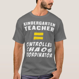 Kleuterschool leraar is gelijk aan gecontroleerde t-shirt