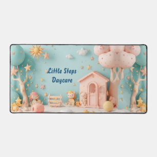 Kleuterschool Little Steps Pastelgroen Maatwerk Bureaumat