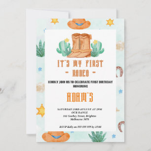 kleuterschool Mijn eerste Rodeo Cowboy Kaart