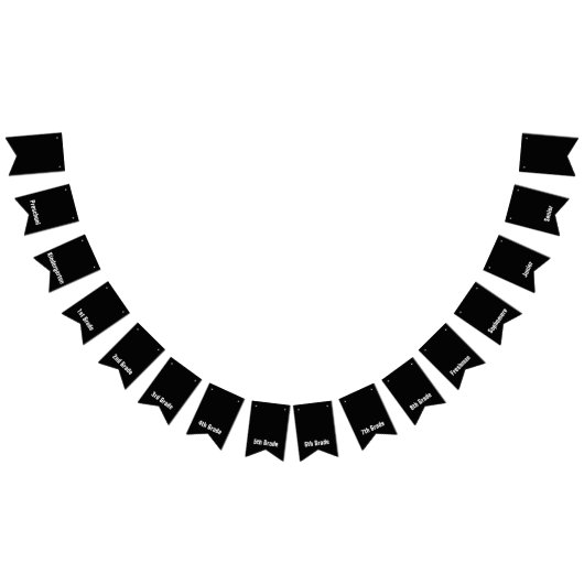 Kleuterschool naar Senior Afstuderen Schooljaren Vlaggetjes (Alle)