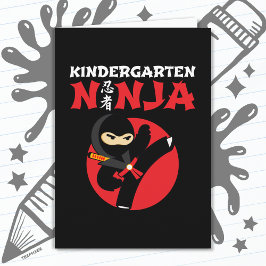 Kleuterschool Ninja Kick Eerste Dag Terug Naar Sch Kaart
