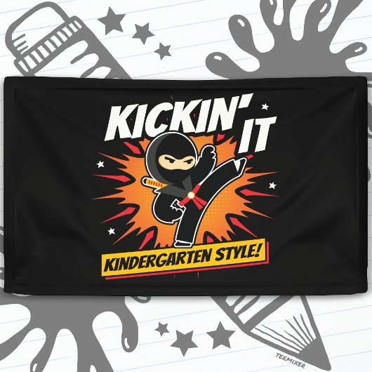 Kleuterschool Ninja Kick Eerste Dag Terug Naar Sch Spandoek