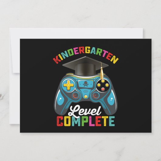 Kleuterschool niveau Compleet Afstuderen Gaming Kaart (Voorkant)