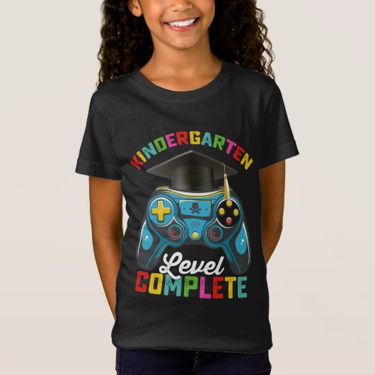 Kleuterschool niveau Compleet Afstuderen Gaming T-shirt (Voorkant)