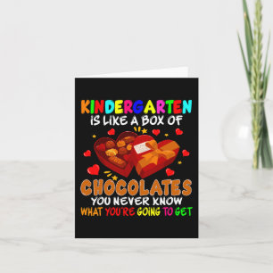 Kleuterschool Plezierige Doos Chocolade Valentijns Kaart