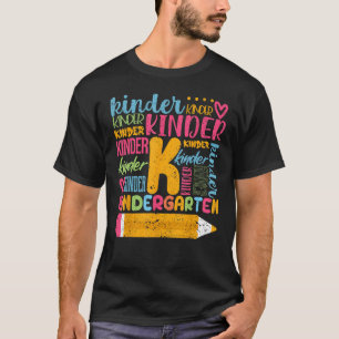 Kleuterschool potlood grappig terug naar school le t-shirt