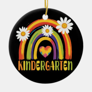 Kleuterschool Rainbow Terug naar de leerkrachten Keramisch Ornament