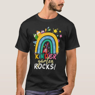 Kleuterschool Rocks Regenboog Kinder Meisjes Leraa T-shirt