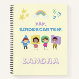 Kleuterschool! Schattig kinder genderneutraal Notitieboek