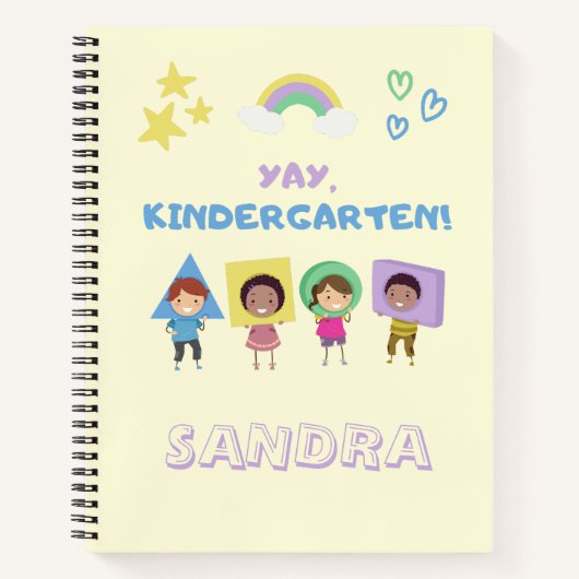 Kleuterschool! Schattig kinder genderneutraal Notitieboek (Voorkant)