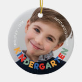 Kleuterschool schooljaar Keepsake Foto Keramisch Ornament (Voorkant)