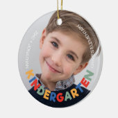 Kleuterschool schooljaar Keepsake Foto Keramisch Ornament (Links)