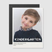 Kleuterschool schooljaar Keepsake foto magneet (Voorkant / Achterkant)