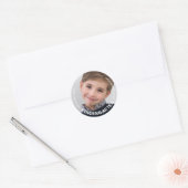 Kleuterschool schooljaar Keepsake Foto Ronde Sticker (Envelop)