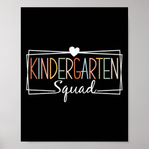 Kleuterschool Squad Leraren Kinder Kleuterschool T Poster