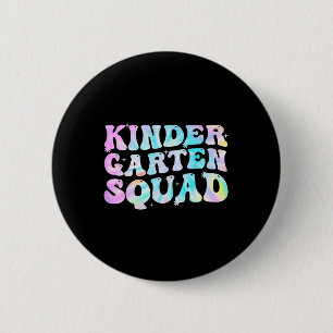 Kleuterschool Squad Teacher kinder Tie Dye Terug n Ronde Button 5,7 Cm