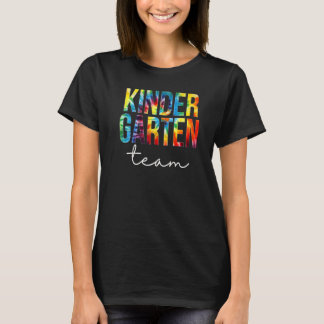 Kleuterschool Team Tie Dye Waarderingsdag Terug Na T-shirt