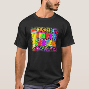 Kleuterschool Terug naar school Luipaard Potlood L T-shirt
