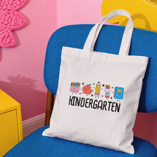 Kleuterschool Terug naar school Schattige Doodle Tote Bag